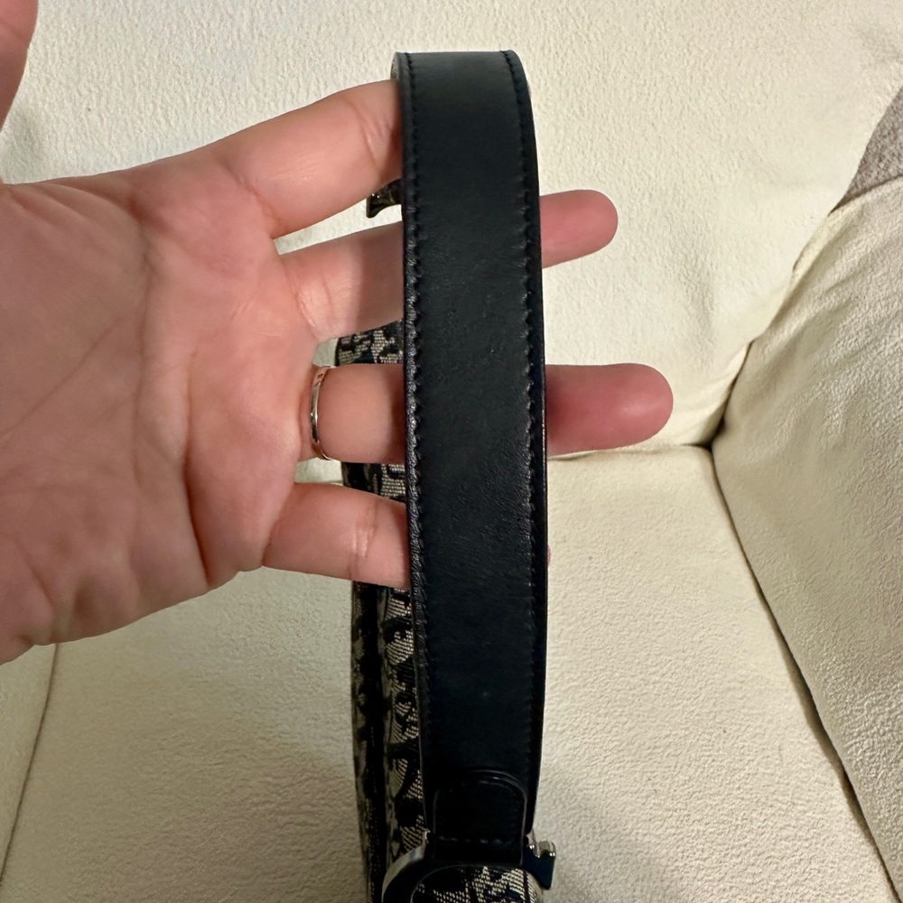 Dior Monogram Black and Gray Shoulder Bag - Picture 9 of 15